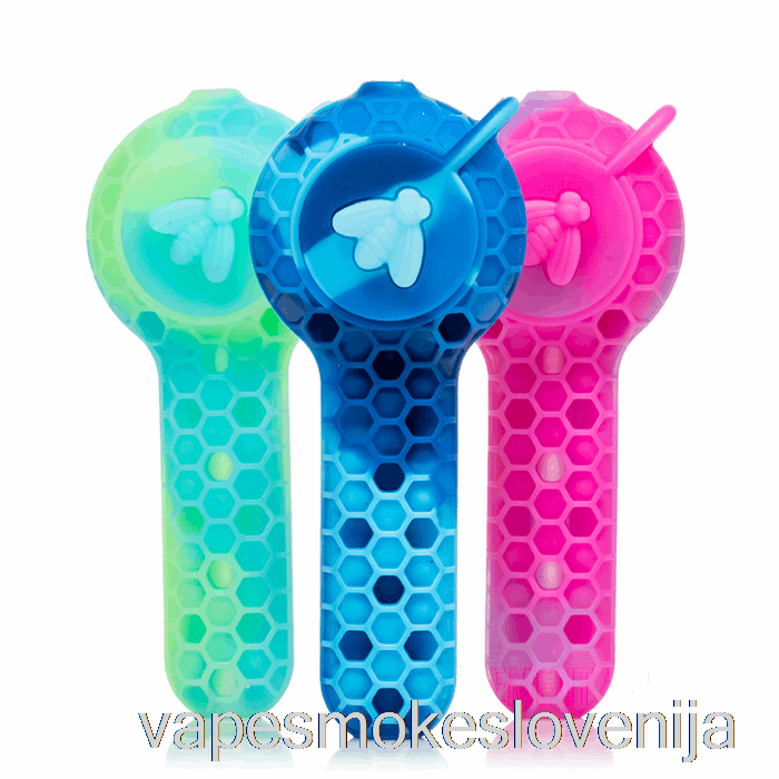 Vape Slovenija Stratus 2-v-1 Silikonska žlička Morje (modra/zelena/bela)